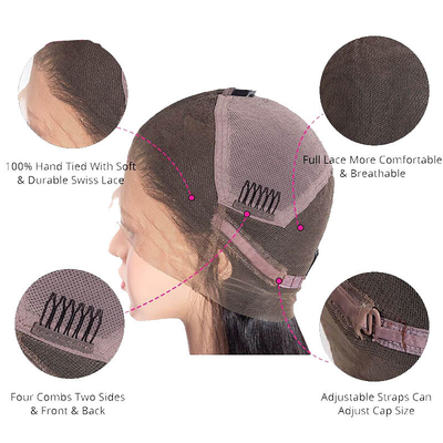 Todos los colores adecuados 250% Densidad HD encaje pelucas de pelo humano para mujeres negras