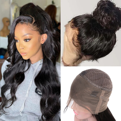 Ola de agua Full Lace Pelo humano Pelucas para mujeres negras Larga longitud HD 360 Lace Frontal
