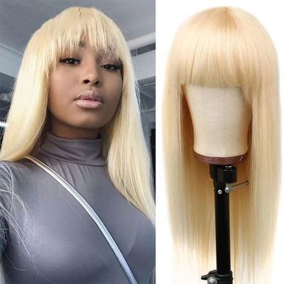 Cabello humano 100% virgen alineado con cutícula 613 Pelusa rubia para mujeres negras