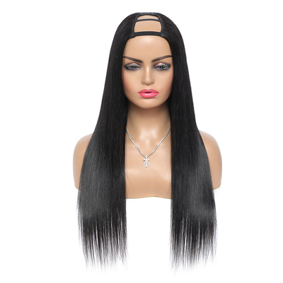 150 Densidad P4/30 Máquina sin pegamento hecha en U Parte Peruca de pelo brasileña para mujeres negras