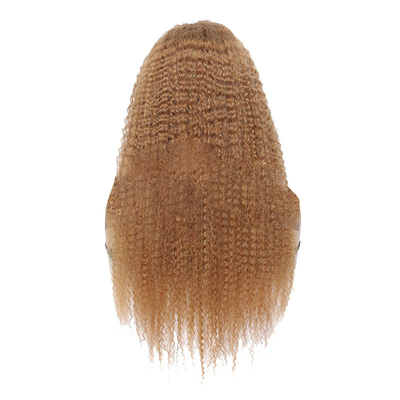 Cabello humano verdadero Jerry rizado Media peluca con corbata para chicas afro peinado 10-30 pulgadas