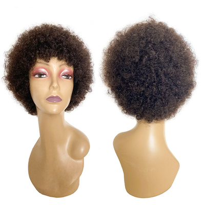Cuticular del cabello humano indio crudo alineado con el corte de las brujas afro rizadas Pelucas GS Suministros 250g-450g