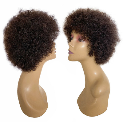 Cuticular del cabello humano indio crudo alineado con el corte de las brujas afro rizadas Pelucas GS Suministros 250g-450g