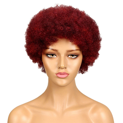 Cuticular del cabello humano indio crudo alineado con el corte de las brujas afro rizadas Pelucas GS Suministros 250g-450g