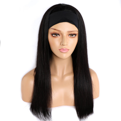 Densidad 250% Mujer peruana Banda larga de la cabeza Peruca de pelo humano 2022 Peruca de pelo real para mujer