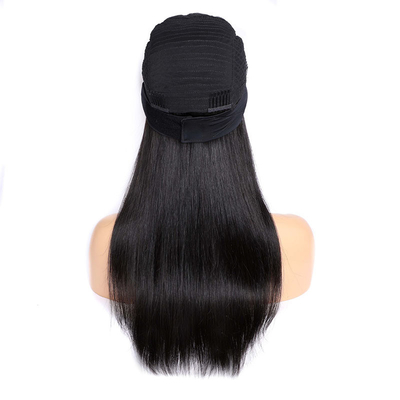 Densidad 250% Mujer peruana Banda larga de la cabeza Peruca de pelo humano 2022 Peruca de pelo real para mujer