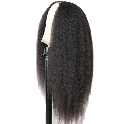 Cabello humano largo V parte peluca de 30 pulgadas Pequeño cabello liso brasileño Remy Perruque