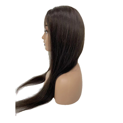 Cabello brasileño Cuticular completa PU Piel delgada natural Perucas de cabello humano real para mujeres