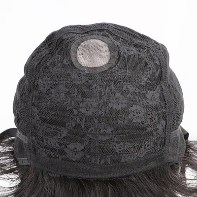 100% Cabello humano Cabeza llena Vietnam Negro Corte muy corto Pelucas de pelo indias para hombres asiáticos