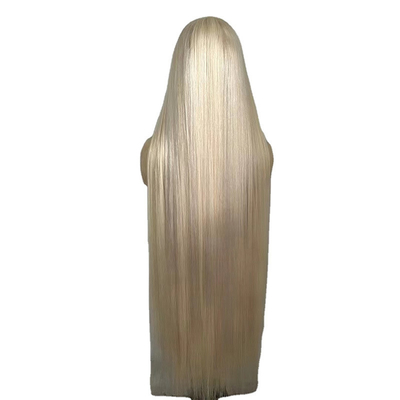 Cabello europeo 40 pulgadas Cuticular pre-plucked alineado encaje Frontal pelucas de cabello humano