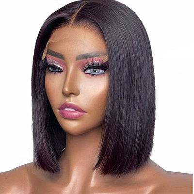 14 pulgadas Full Hd encaje delantero Cabello humano sin pegamento Pelucas 360 Full encaje Frontal Pelucas delanteras delanteras