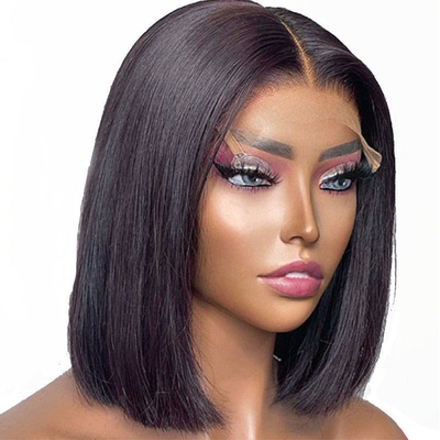 14 pulgadas Full Hd encaje delantero Cabello humano sin pegamento Pelucas 360 Full encaje Frontal Pelucas delanteras delanteras