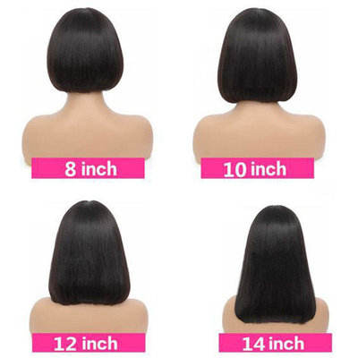 14 pulgadas Full Hd encaje delantero Cabello humano sin pegamento Pelucas 360 Full encaje Frontal Pelucas delanteras delanteras
