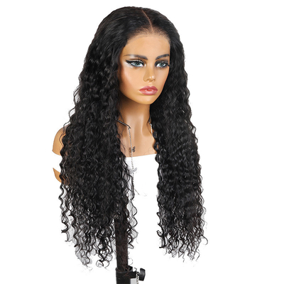 135g Full HD encaje Frente Pelucas rizadas para mujeres usar para ir sin pegamento cutícula natural alineada