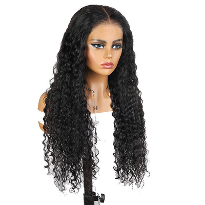 Cabello humano 100% Full HD encaje bob pelucas onda de agua para el cabello brasileño en marrón oscuro