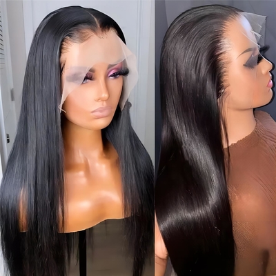 Full HD encaje delantero cabello humano delantero pelucas Pre-plucked con material base de encaje suizo