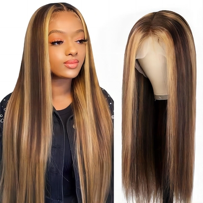 Full HD encaje delantero cabello humano delantero pelucas Pre-plucked con material base de encaje suizo