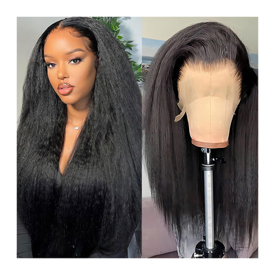 Yaki hueso encaje recto Frente vietnamita Raw Vietnam Peruca de cabello humano