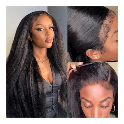 Yaki hueso encaje recto Frente vietnamita Raw Vietnam Peruca de cabello humano