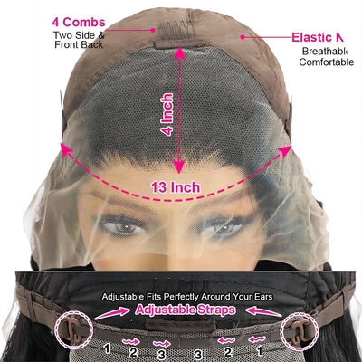 Yaki hueso encaje recto Frente vietnamita Raw Vietnam Peruca de cabello humano