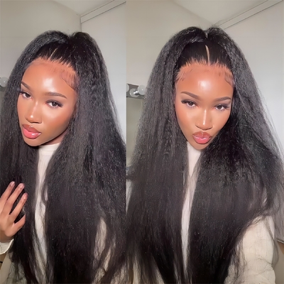 Yaki hueso encaje recto Frente vietnamita Raw Vietnam Peruca de cabello humano