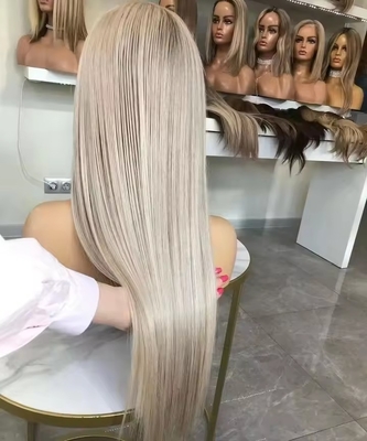 Cabello Europeo Cabello humano Pelucas con densidad frontal de 180% HD encaje Frente y onda del cuerpo