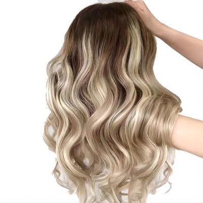 Cabello Europeo Cabello humano Pelucas con densidad frontal de 180% HD encaje Frente y onda del cuerpo